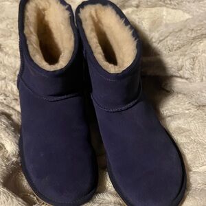 UGG Navy Shearling Boots